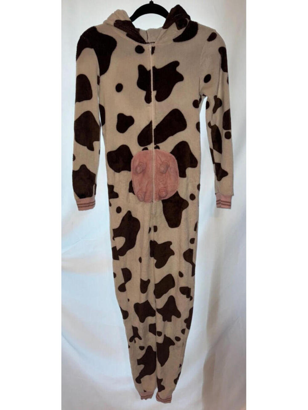Adult Cow One Piece Costume from Secret Treasures - XS - Brown & White